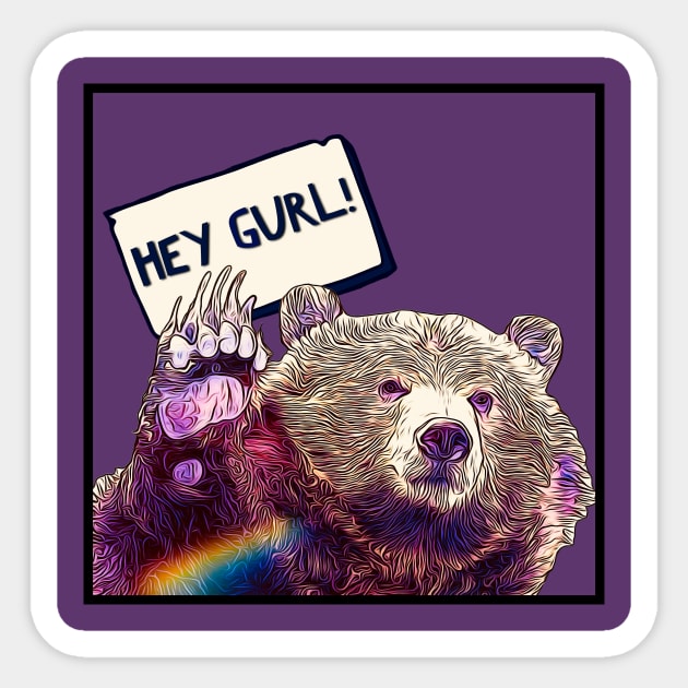 Hey Gurl Sticker by JasonLloyd